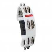 Half Moon Tambourine - White