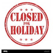 Closed for our Annual Holidays